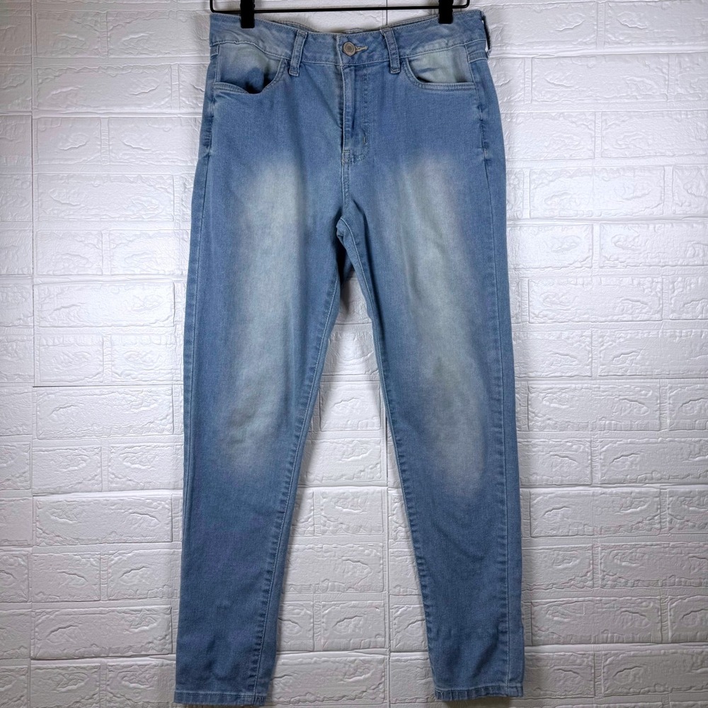 Skinny Jeans Women 8 Light Wash Casual Denim Stretch Streetwear